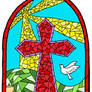 Stained Glass Cross