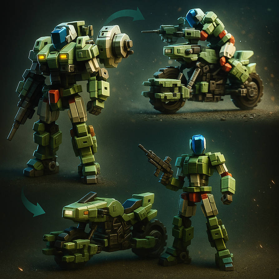 Mech Midas Mospeada Mech Transformations by imagixelstudios on DeviantArt