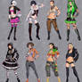 Female Character Costumes Concepts
