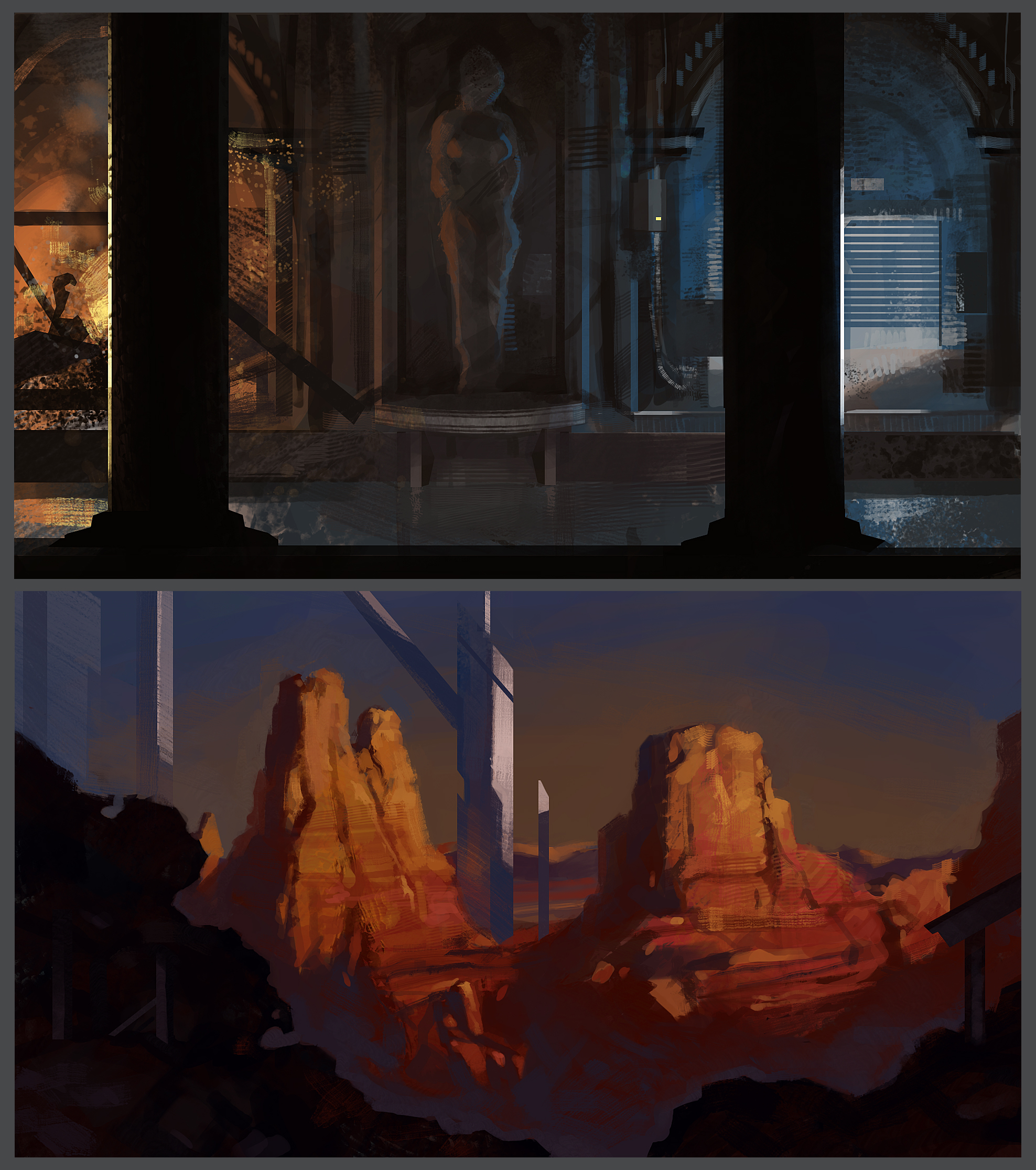 Locations Mood Sketches