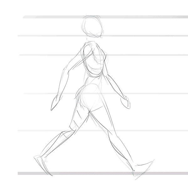 Walk animation test by Kuvshinov-Ilya on DeviantArt