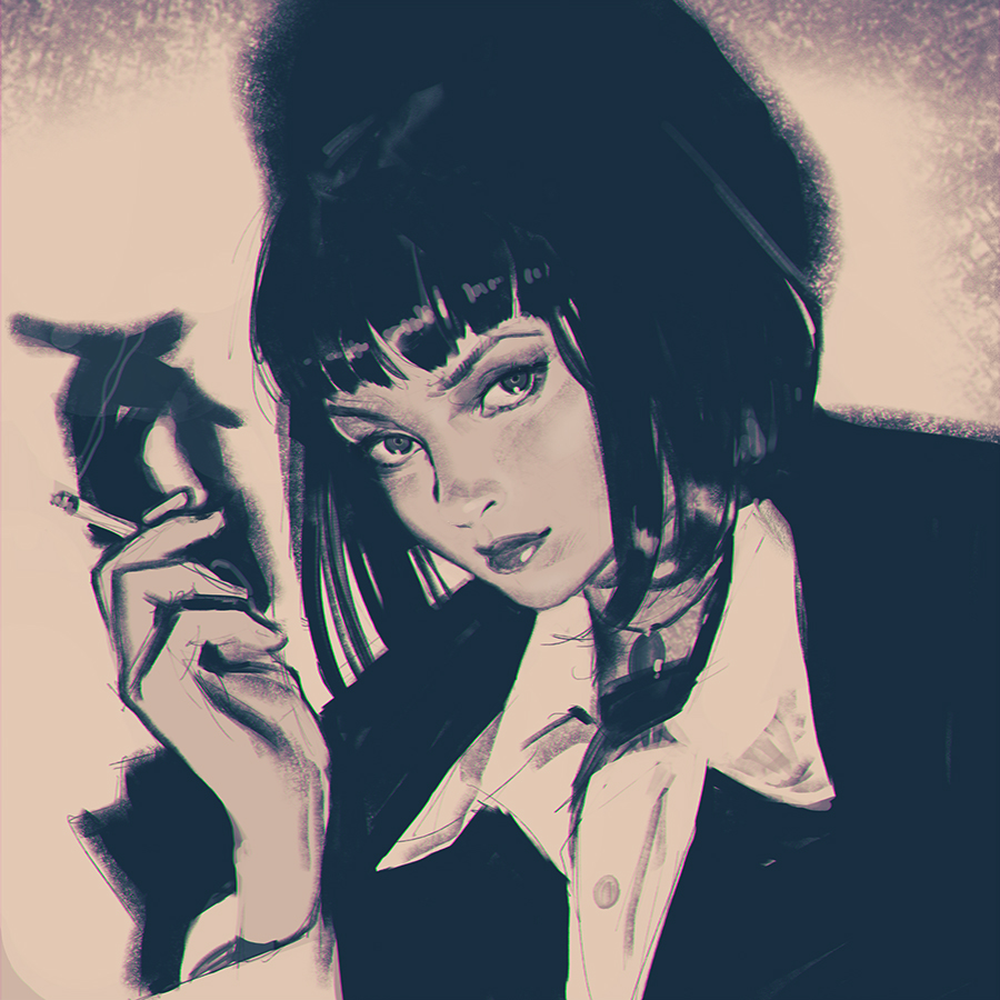 Mia Wallace sketch