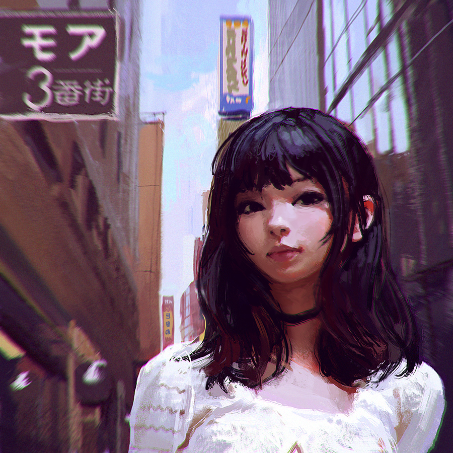 Shinjuku by Kuvshinov-Ilya