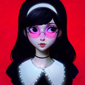 Pink Glasses by Kuvshinov-Ilya