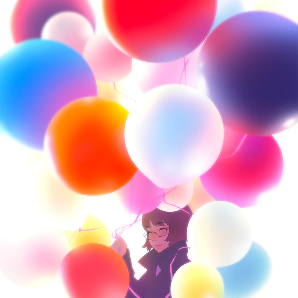 balloons by Kuvshinov-Ilya