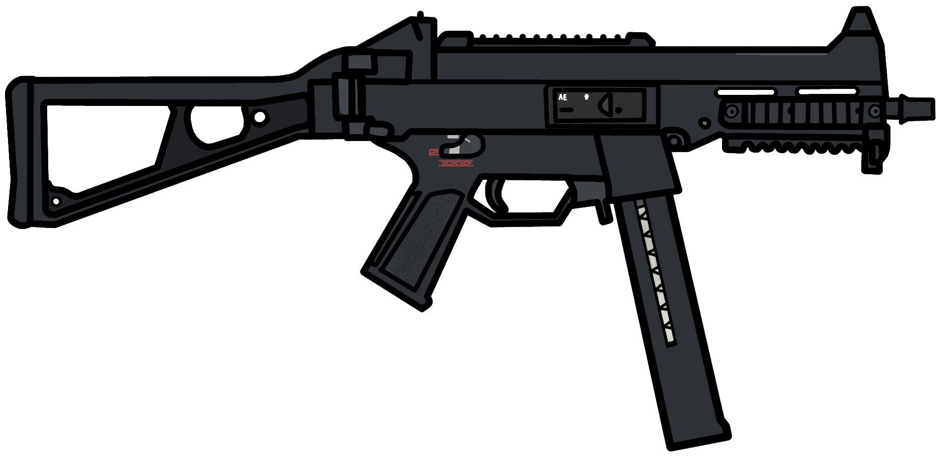 Walfas Custom Prop: UMP-45 by Midian-P on DeviantArt