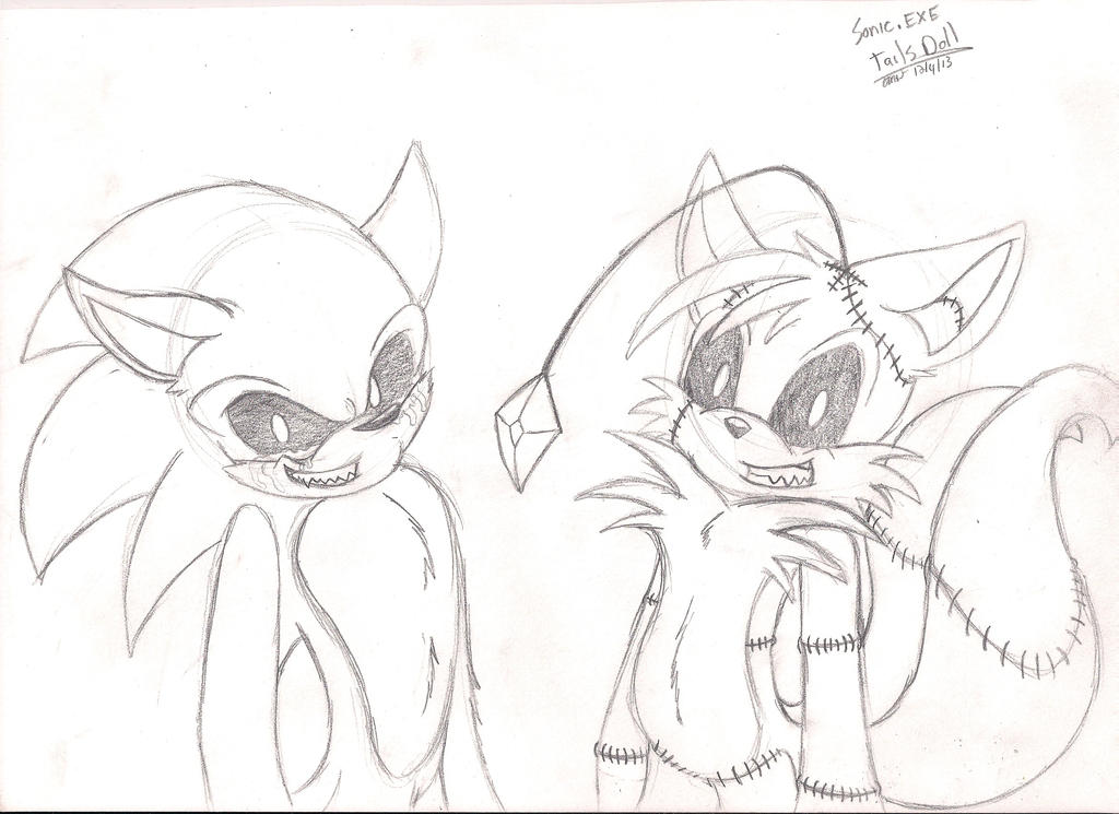 Creepy Sonic Exe Coloring Pages Hansamu Wallpaper