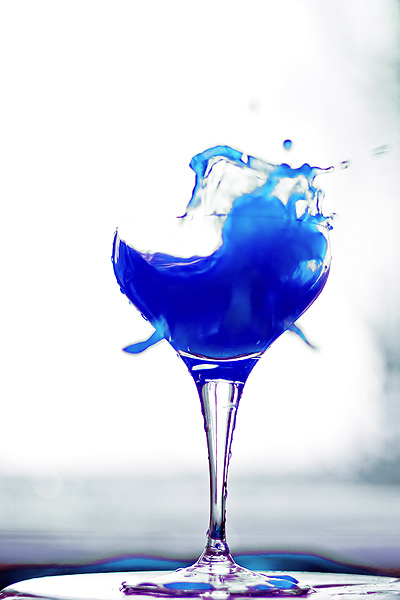 Blue splash