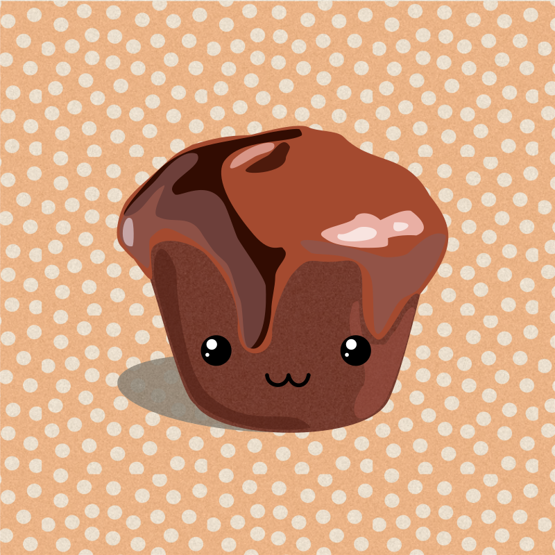 Cute chocolate cupcake by zapolzun on DeviantArt Cute chocolate cupcake by zapolzun on DeviantArt