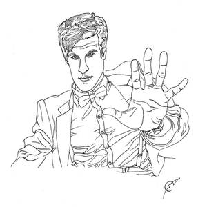 Dr. Who Line Art