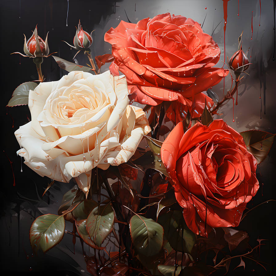 Trilogy of Roses by DrixtyBM on DeviantArt
