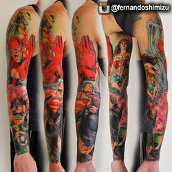 DC Comics Tattoo Art by fernandoshimizu