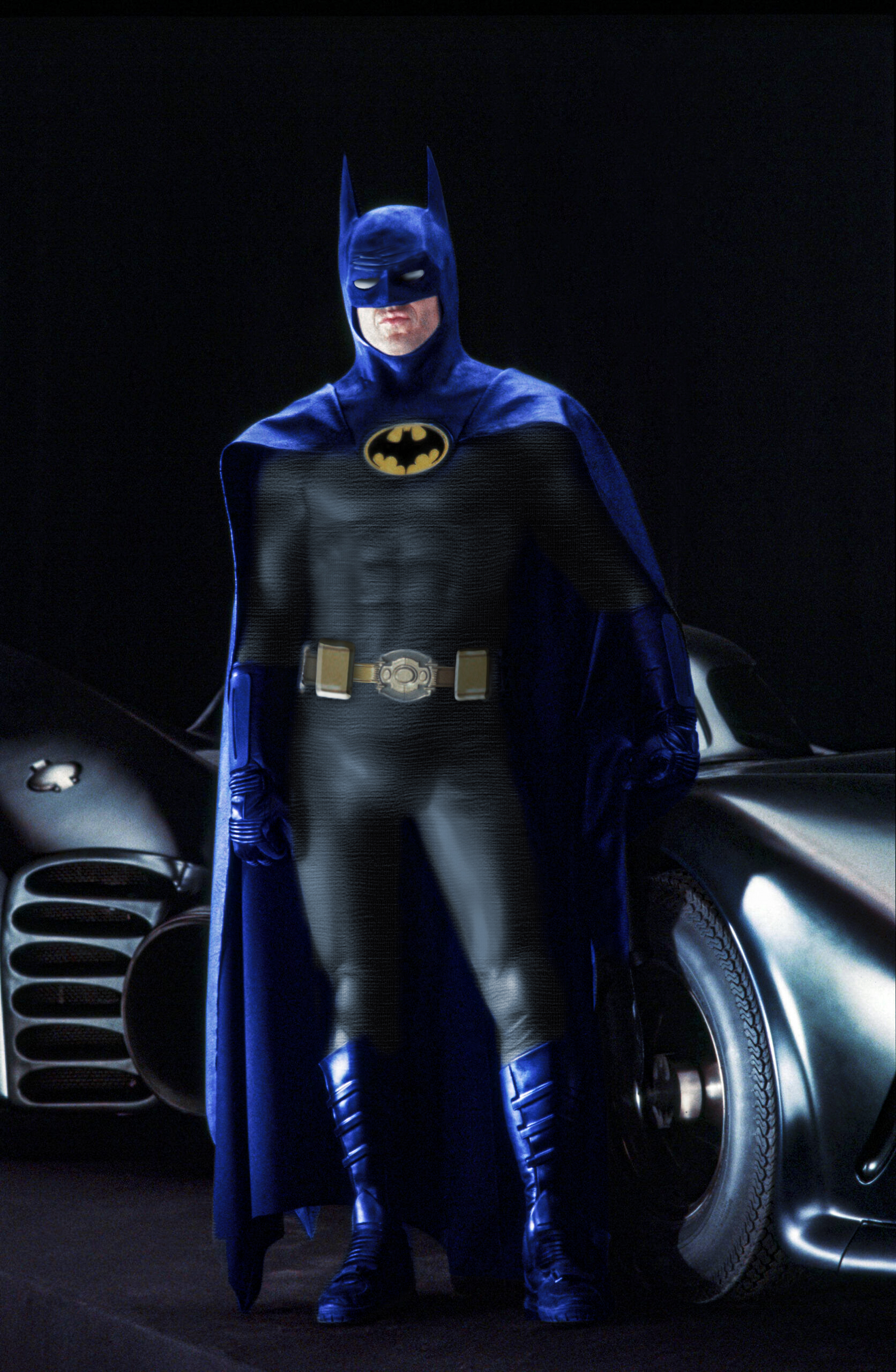 Blue and Grey Michael Keaton Batman from The Flash by EJTangonan on  DeviantArt