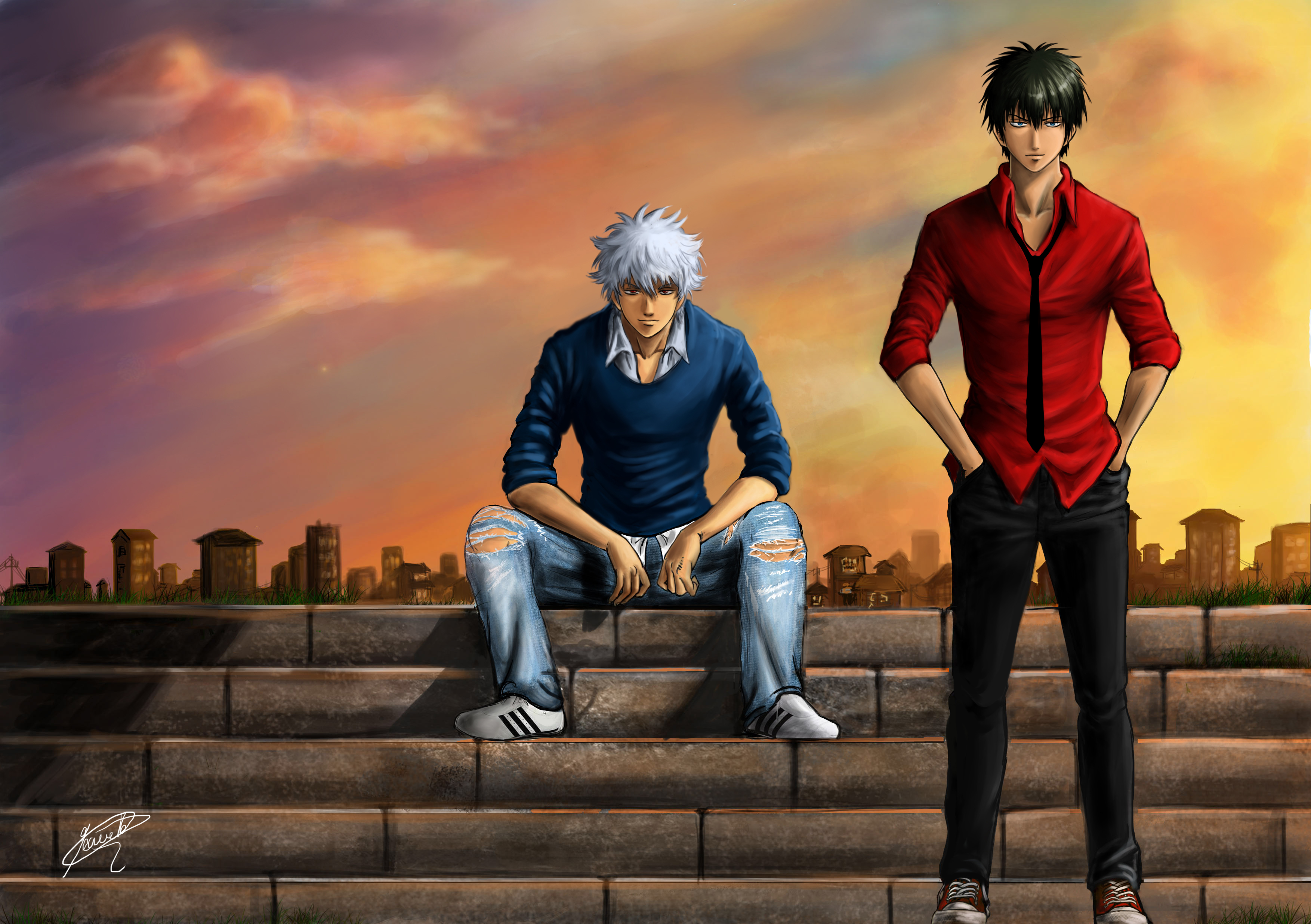 Sunset in Edo - Gintama