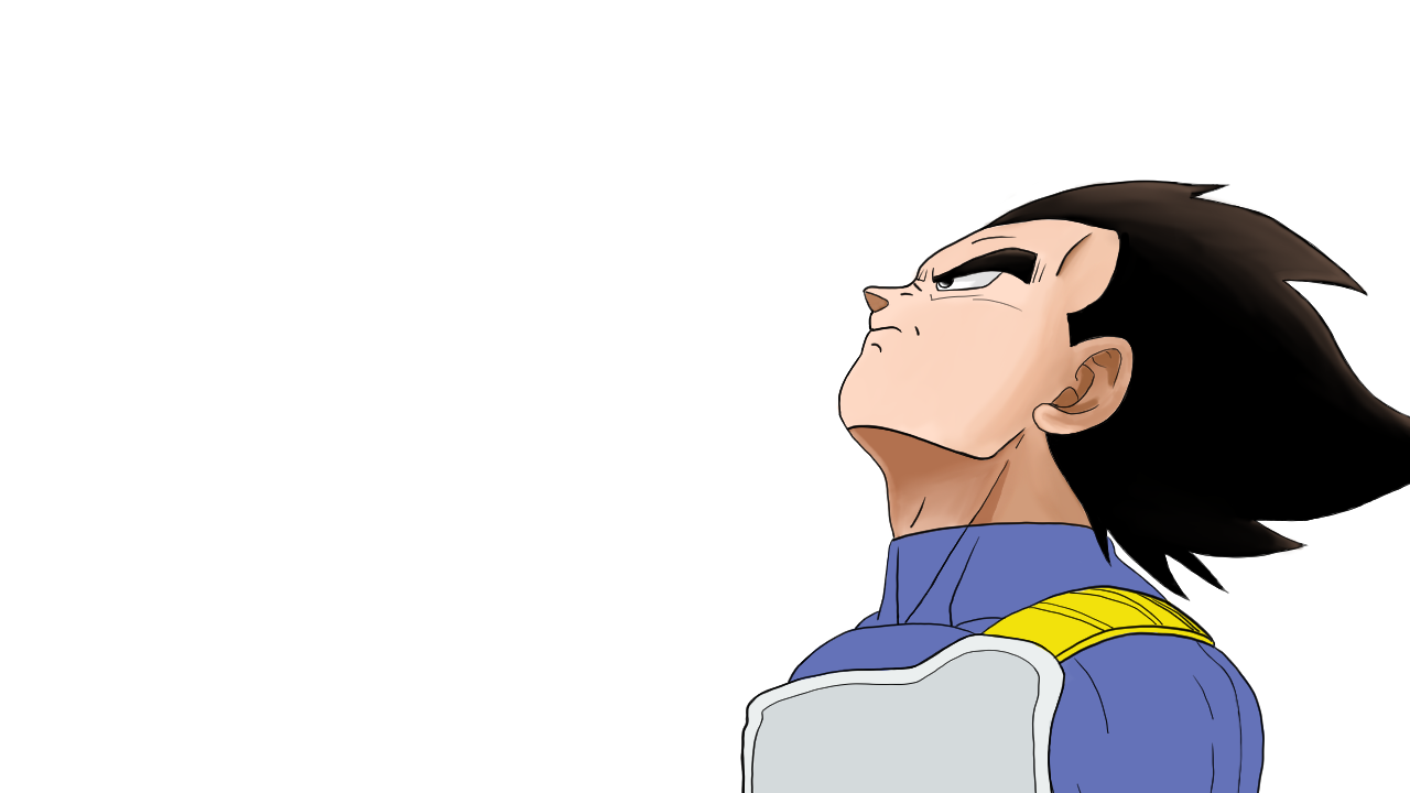 Vegeta In The Rain (2021) -Unfinished- by RealSharkieDraws on DeviantArt