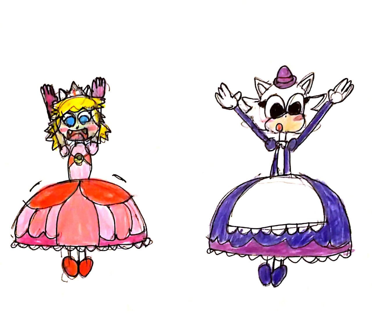 REQUEST: Maiden and Princess Paraskirting Together