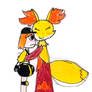 REQUEST: Delphox hugging Sebastian