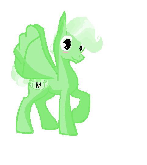 Flying Mint Pony