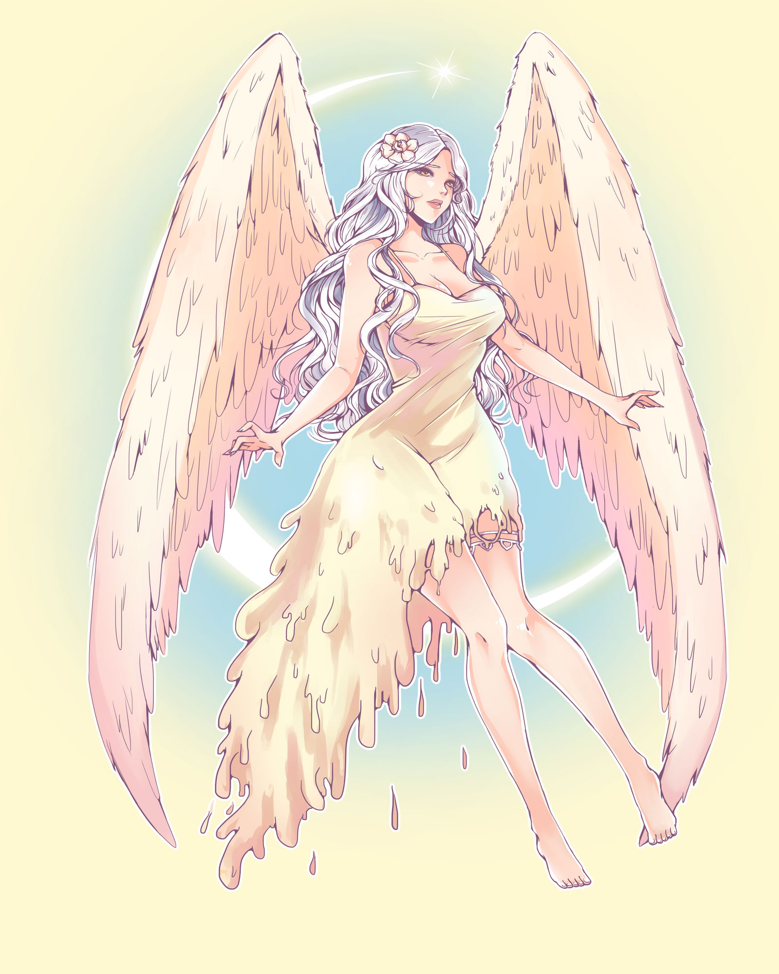 Wing Ridden Angel Thumbnail Winged Angel by jirange on DeviantArt