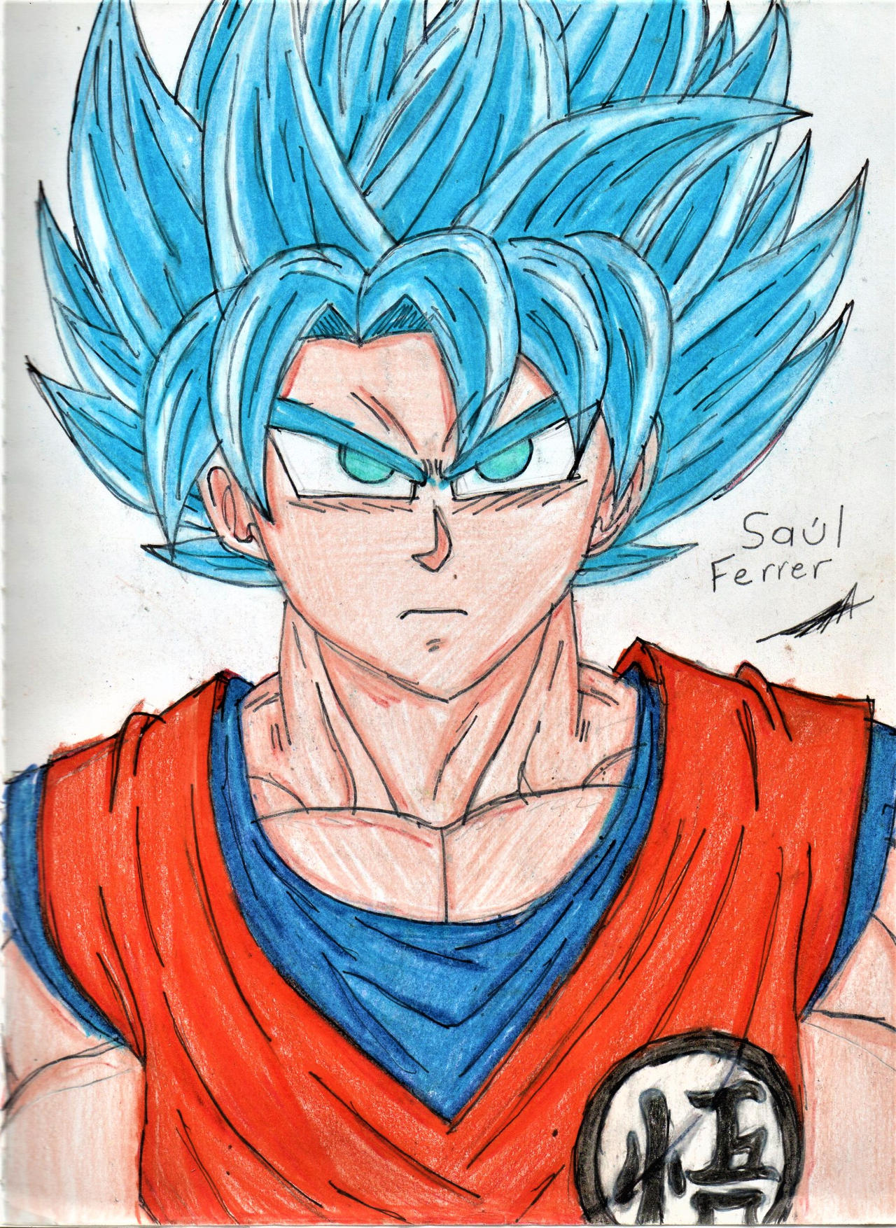 Goku SSJ Blue by WereFury on DeviantArt