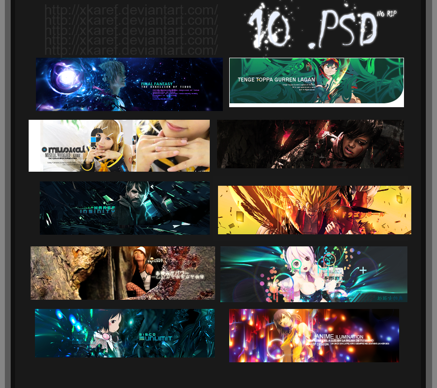 PACK: 10.PSD