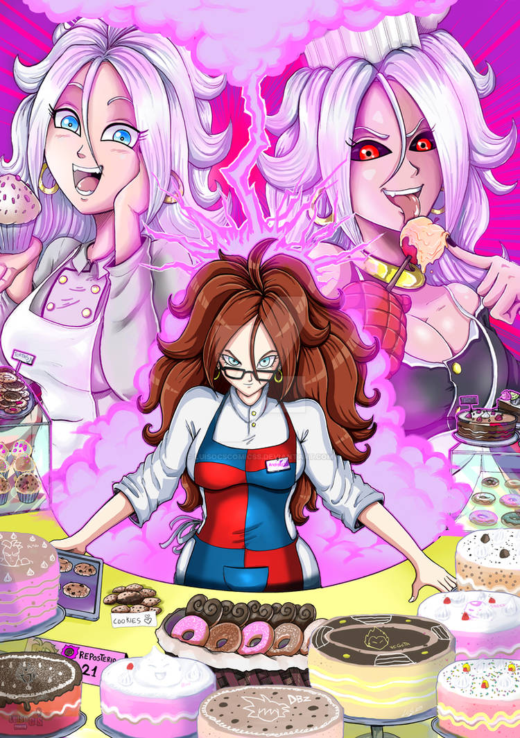 Android 21 Cake Shop by Luisocscomicss on DeviantArt