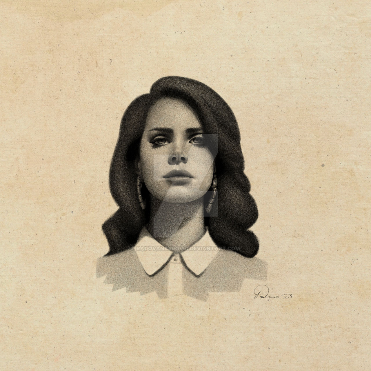 Drawing Lana Del Rey (portrait) by RadovanBabovic on DeviantArt