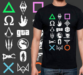 Videogame logos T-shirt