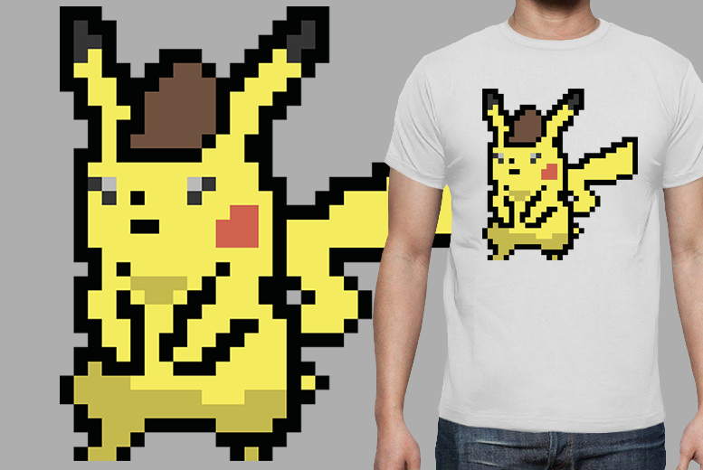 8 bit pikachu clearance shirt