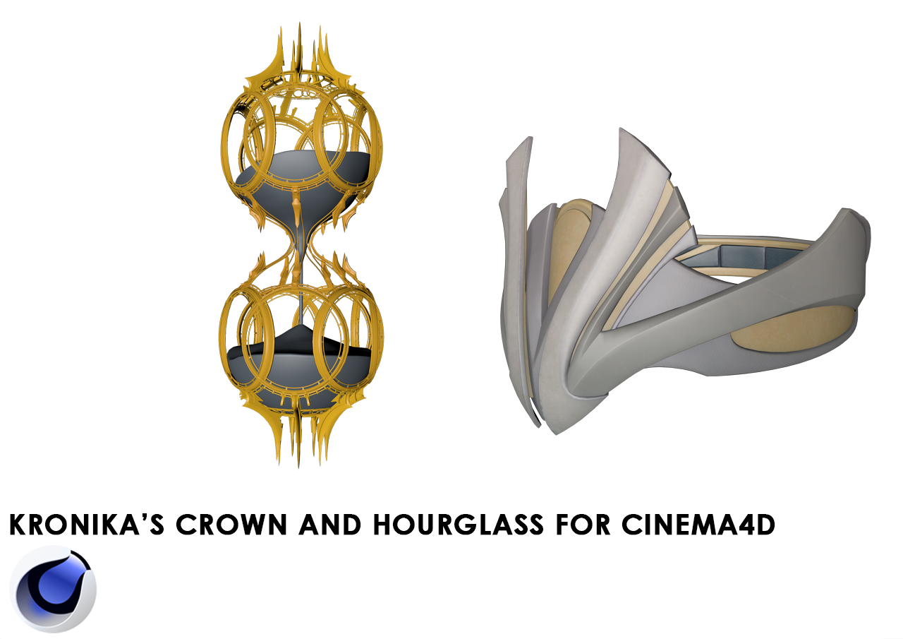 Kronika's crown and hourglass 3D model by Jai302 on DeviantArt