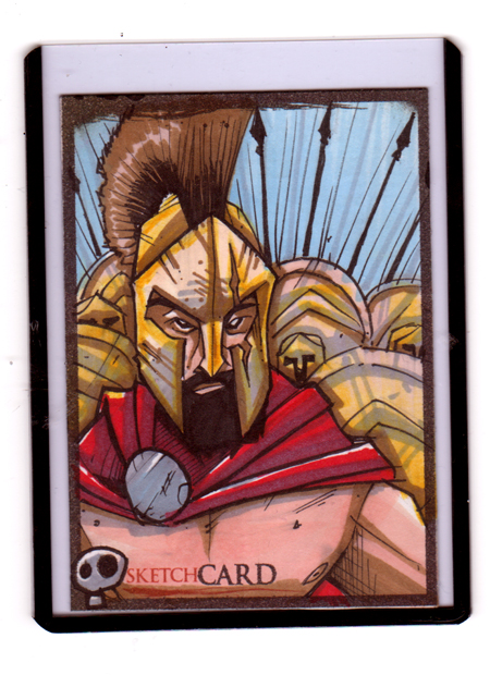 Sketchcards - King Leonidas