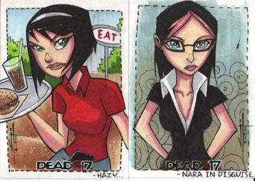 Dead at 17 Sketch cards