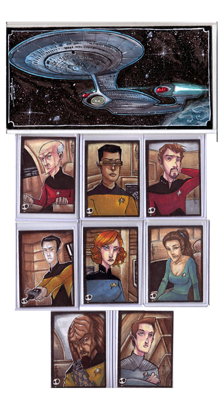 Star Trek TNG sketch cards