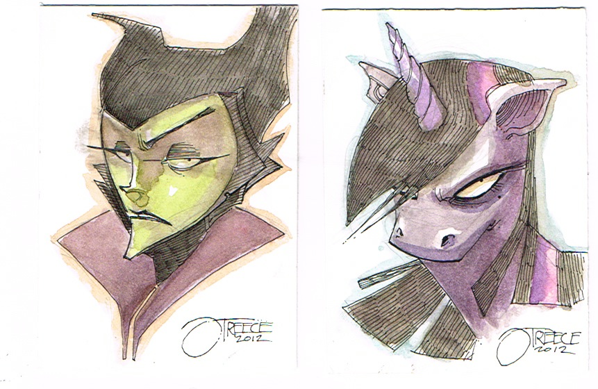 Maleficent and Twilight Sparkle