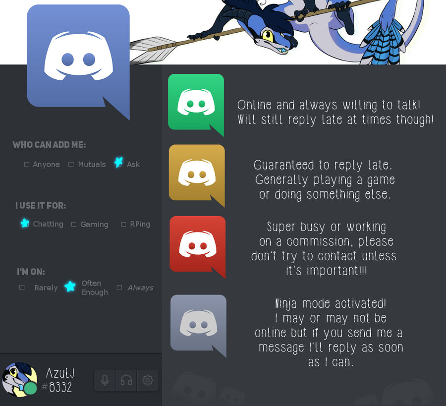 Discord info by oAzuLJo on DeviantArt