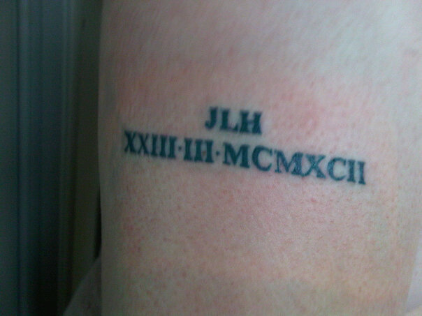 Roman Numerals D O B Tattoo By Joe Heycock On Deviantart Roman Numerals D O B Tattoo By Joe Heycock On Deviantart