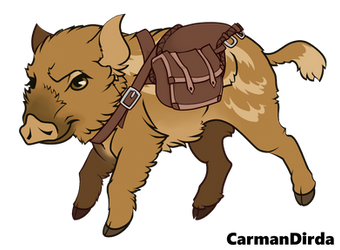 Free DND Boar Piglet with Saddlebags