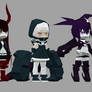 black rock shooter characters papercraft