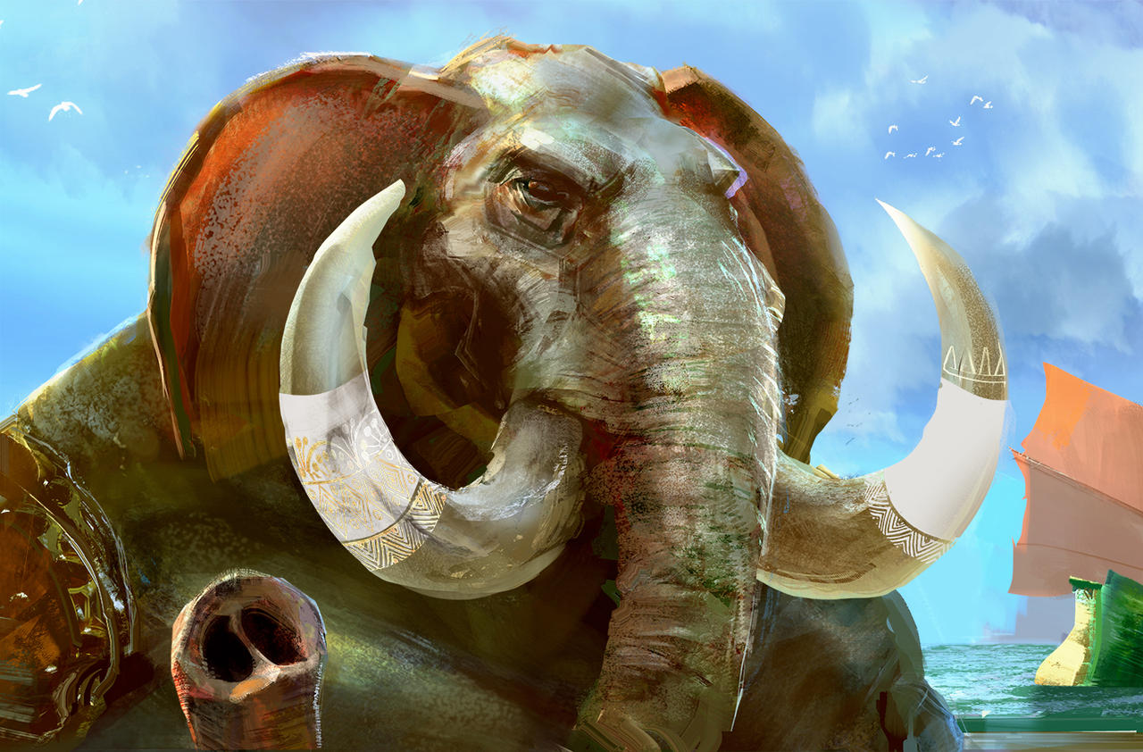 Loxodon Robe Loxodon Portrait by Quantzz on DeviantArt