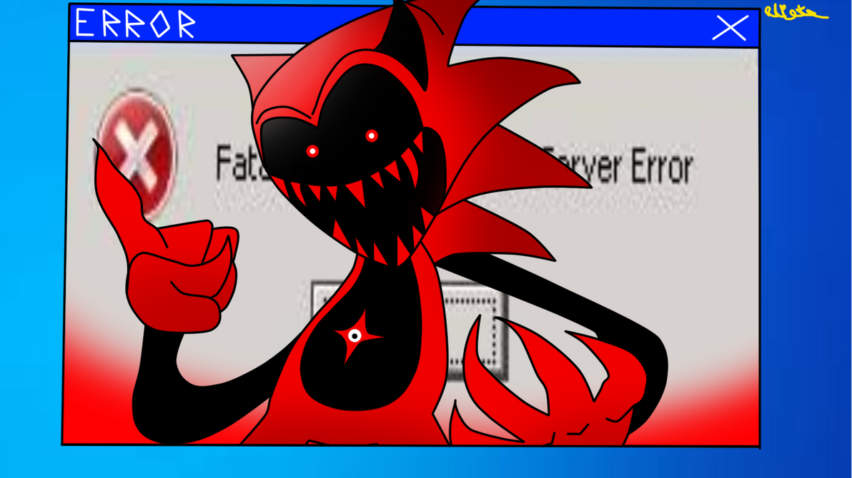 Fatal Error Sonic by Eliet95x on DeviantArt