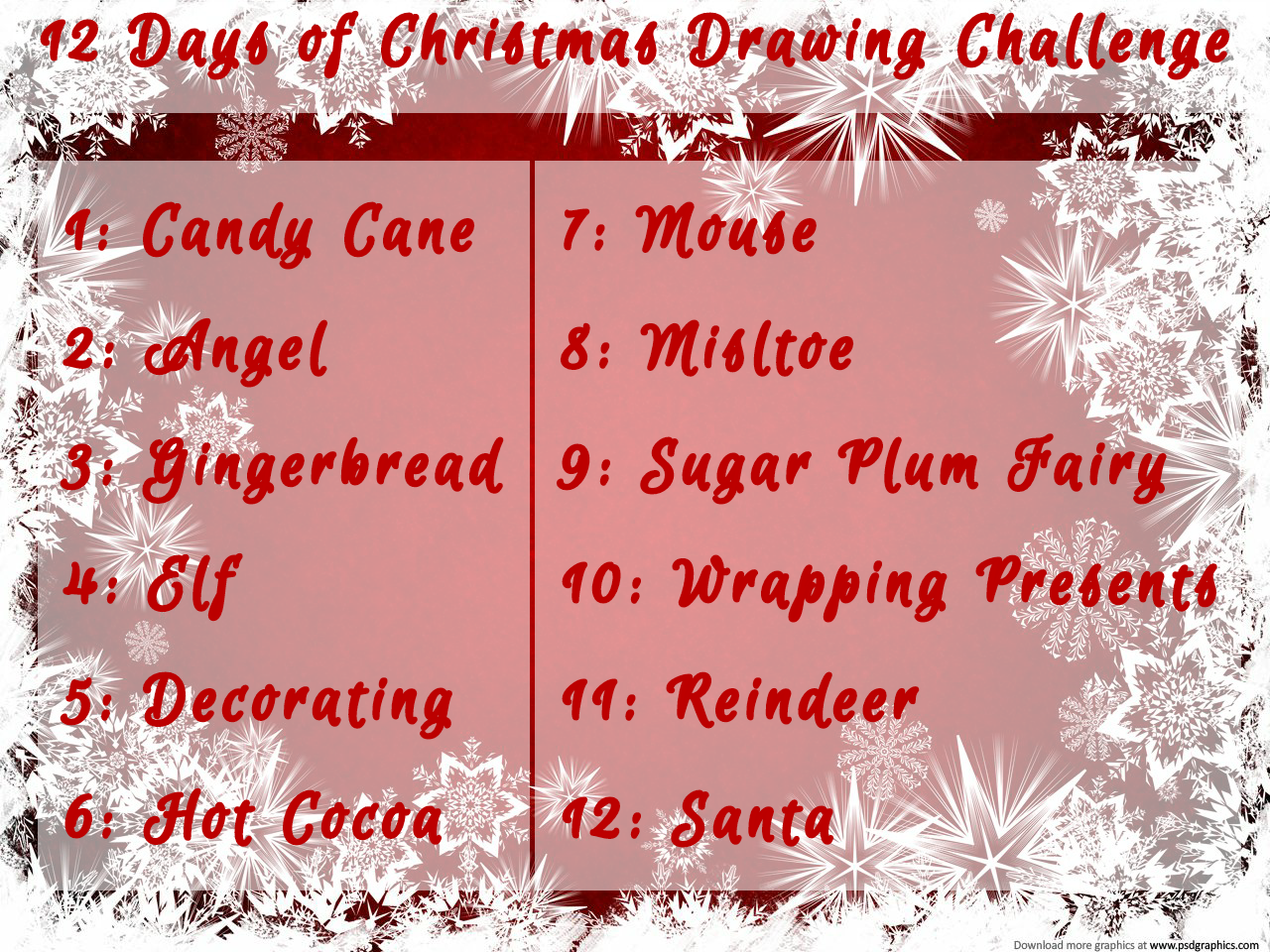 12 Days of Christmas Challenge