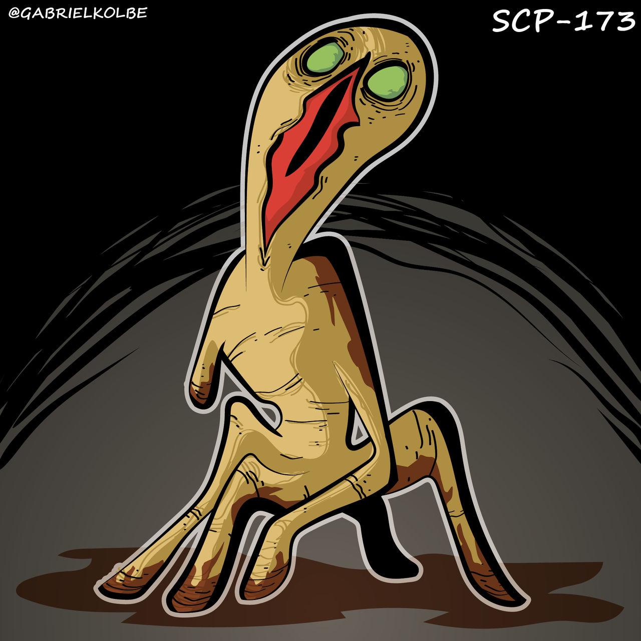 Special Containment Procedures: Item SCP-173 is to be kept in a locked  container at all times. When personnel must enter SCP-173's container, no  fewer than 3 may enter at any time and