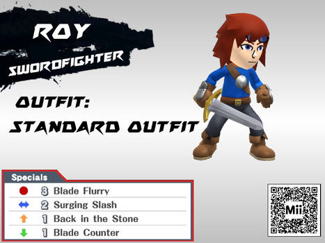 DLC Mii Fighter Recreations: Roy