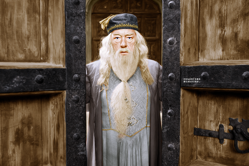 albus dumbledore colorization by itskatlynn on DeviantArt