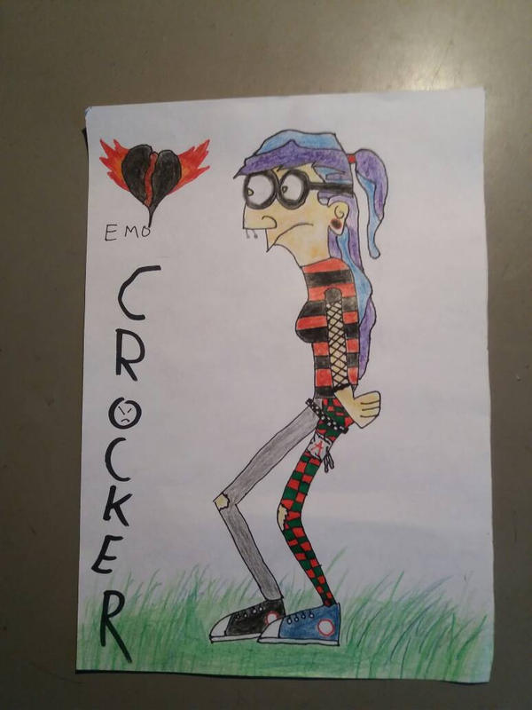 Gender swapped emo Crocker