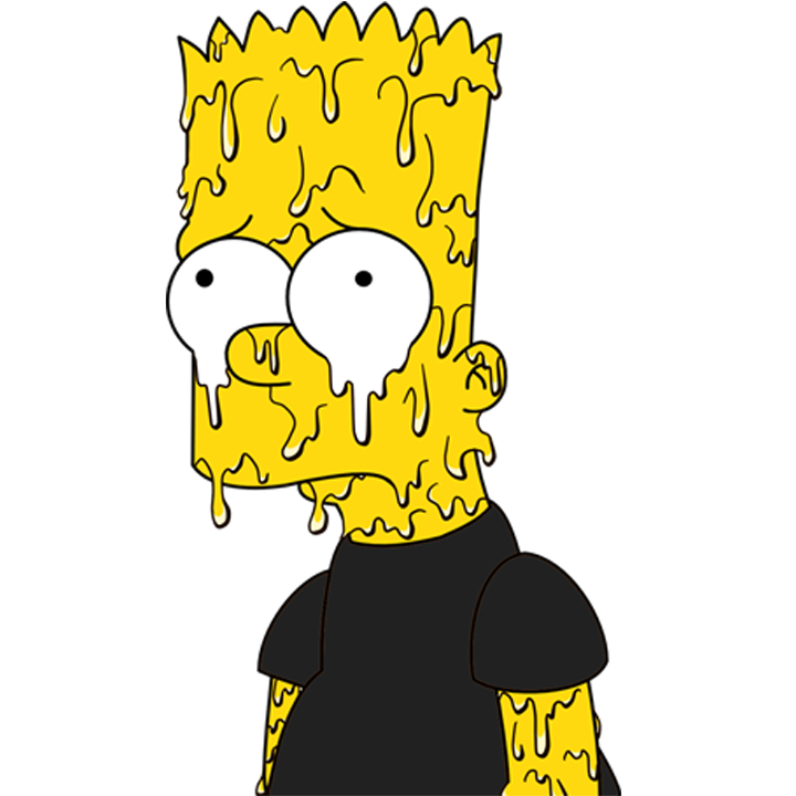 Drippy Cool Bart Simpson Drawing ~ Drawing Easy