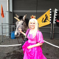 Princess Peach with Pet Unicorn
