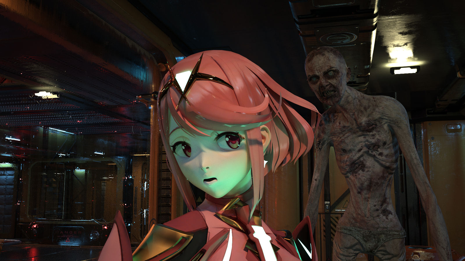 Pyra Character Back Watch Your Back Pyra! by Ryonaman on DeviantArt