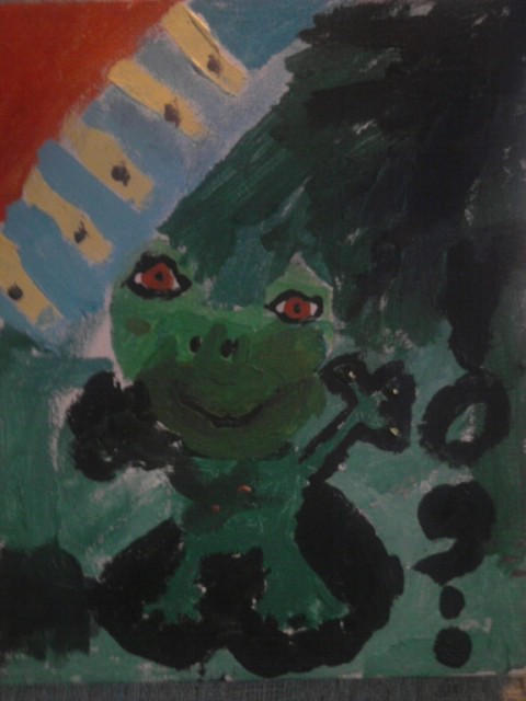 Confused frog by Oddtoo on DeviantArt