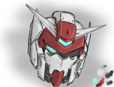 Gundam Head Paint Practice
